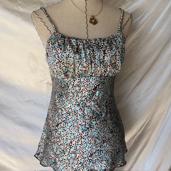 Iz Byer California Brown and blue y2k tank top - Picture 4 of 7